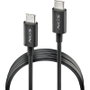 NGS Cable USB-C a USB-C ZYRO 60W-1 de 1m, 60W, Negro